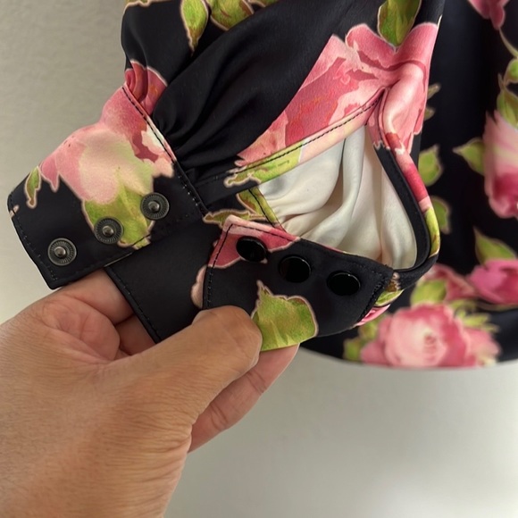 House of CB Amaryllis Rose Print Mini Dress - Picture 10 of 12